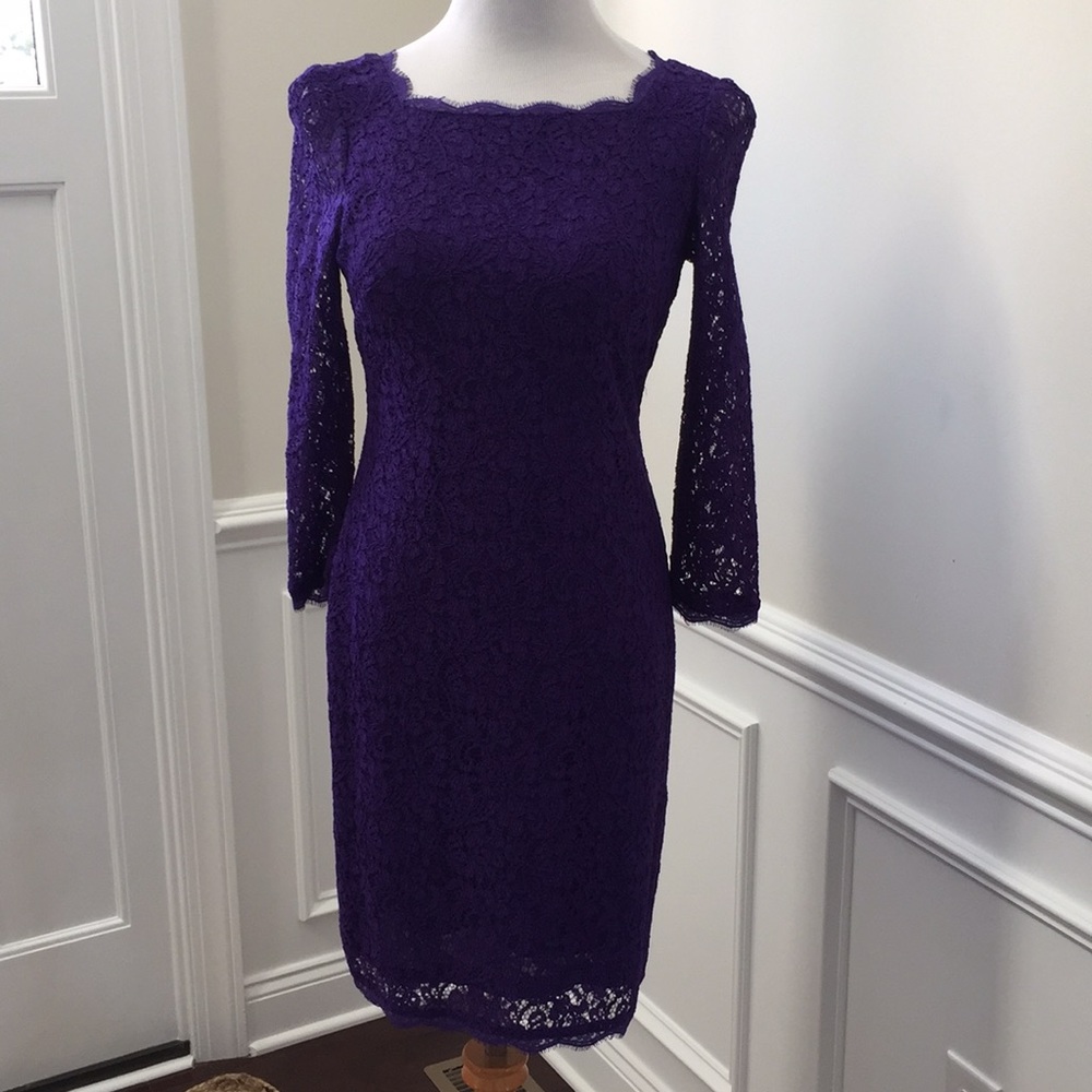 Adrianna Papell Evening lace sheath dress
